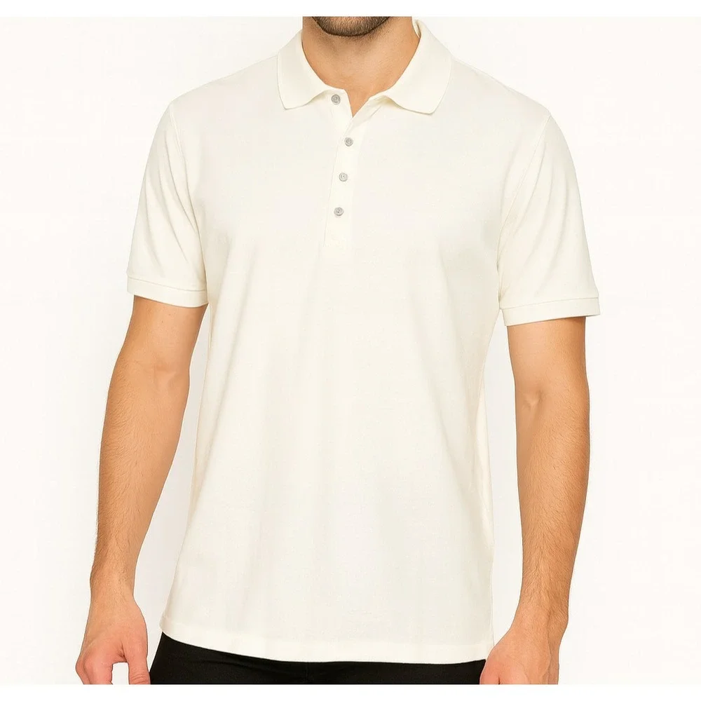ST. JOHN'S BAY Men's Xlarge White Polo Shirt